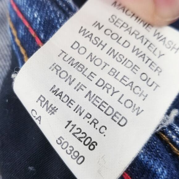 CULT OF INDIVIDUALITY JEANS Trysten Bootcut Button Fly Distressed W36 L34 - Picture 11 of 11